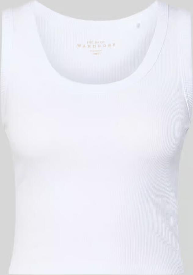 Only Slim fit tank top van katoenmix model 'EASY' - Foto 2