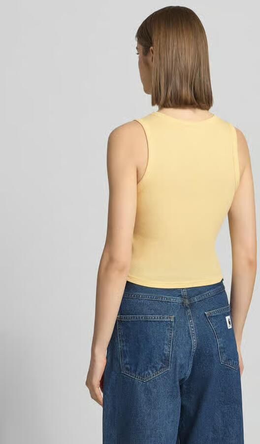 Only Slim fit tank top van katoenmix model 'EASY' - Foto 2