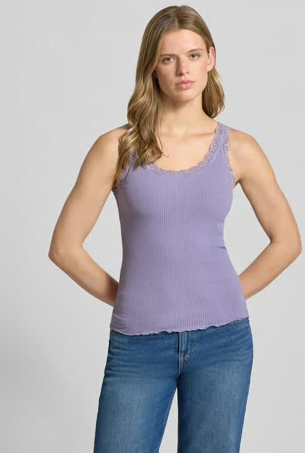Only slim fit tank top van katoenmix model 'SARA' - Foto 5
