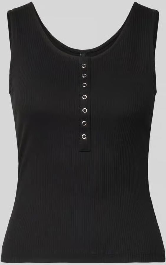 Only slim fit tank top van katoenmix model 'SIMPLE' - Foto 2