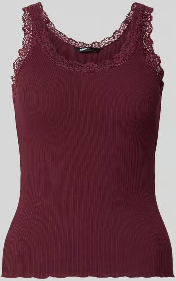 Only Slim fit tanktop van katoenmix model 'SARA SHARAI'