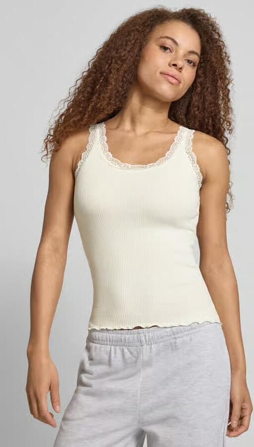 Only Tanktop ONLSARA – Tanktop met kantdetail bij de halslijn regular fit modisch jersey ribstof ronde hals - Foto 11