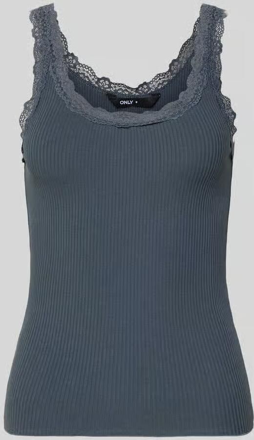 Only slim fit tanktop van mix van biologisch katoen model 'SARA' - Foto 2