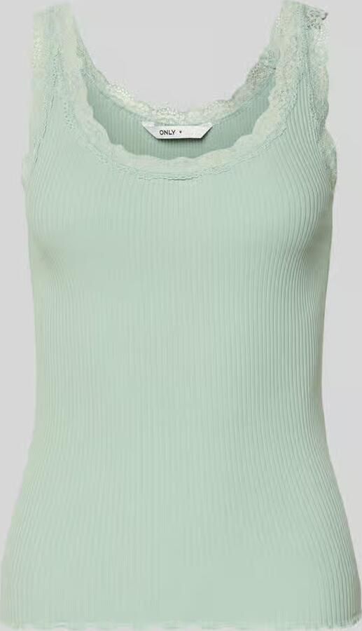 Only slim fit tanktop van mix van biologisch katoen model 'SARA' - Foto 5