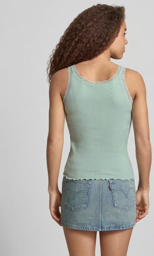 Only slim fit tanktop van mix van biologisch katoen model 'SARA' - Foto 6