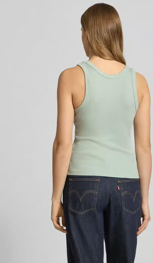Only slim fit tanktop van mix van biologisch katoen model 'VAL' - Foto 3