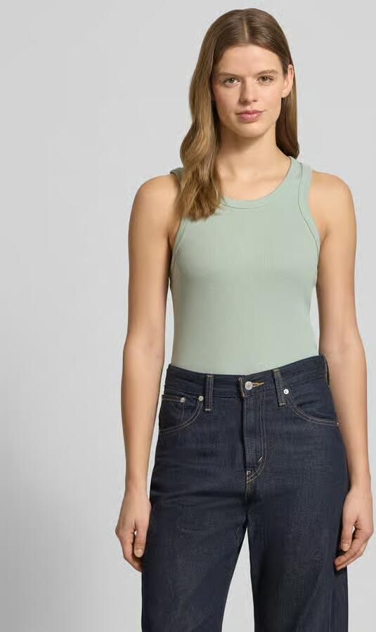 Only slim fit tanktop van mix van biologisch katoen model 'VAL' - Foto 2