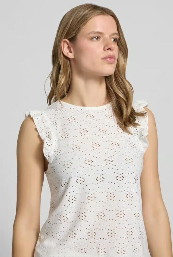 Only Slim fit top met all-over motief model 'MILLA'