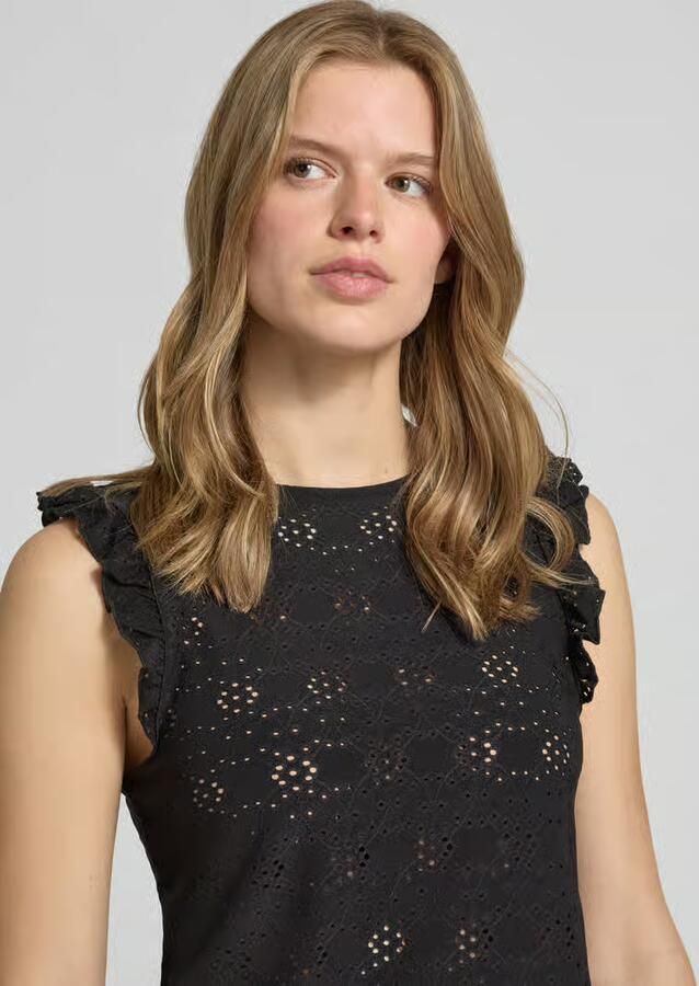 Only Slim fit top met all-over motief model 'MILLA'