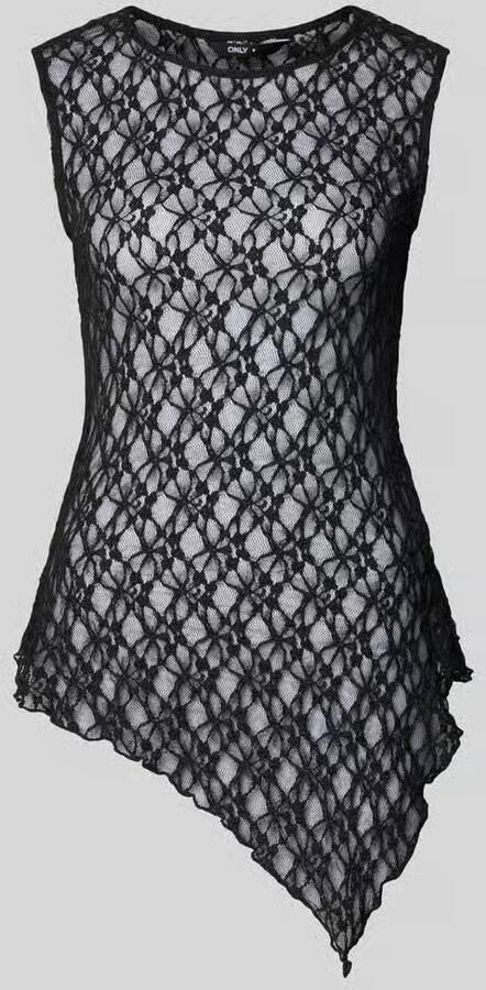 Only Slim fit top met asymmetrische band model 'LIVA'