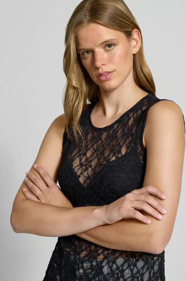 Only Slim fit top met asymmetrische band model 'LIVA' - Foto 2
