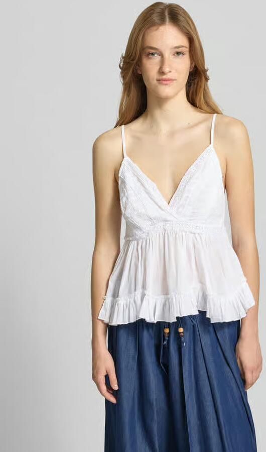 Only slim fit top van puur katoen model 'TARIA' - Foto 2