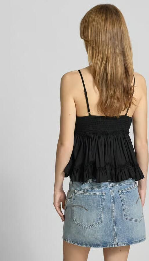 Only slim fit top van puur katoen model 'TARIA' - Foto 3