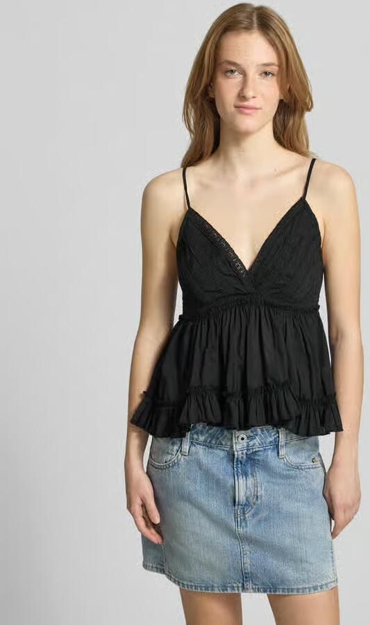 Only slim fit top van puur katoen model 'TARIA' - Foto 2