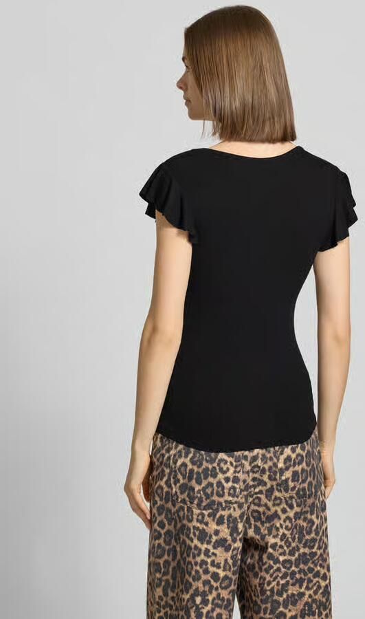Only Shirt met V-hals ONLBELIA – V-hals voor vrouwelijk zomercomfort regular fit single jersey viscosemix v-hals effen - Foto 11