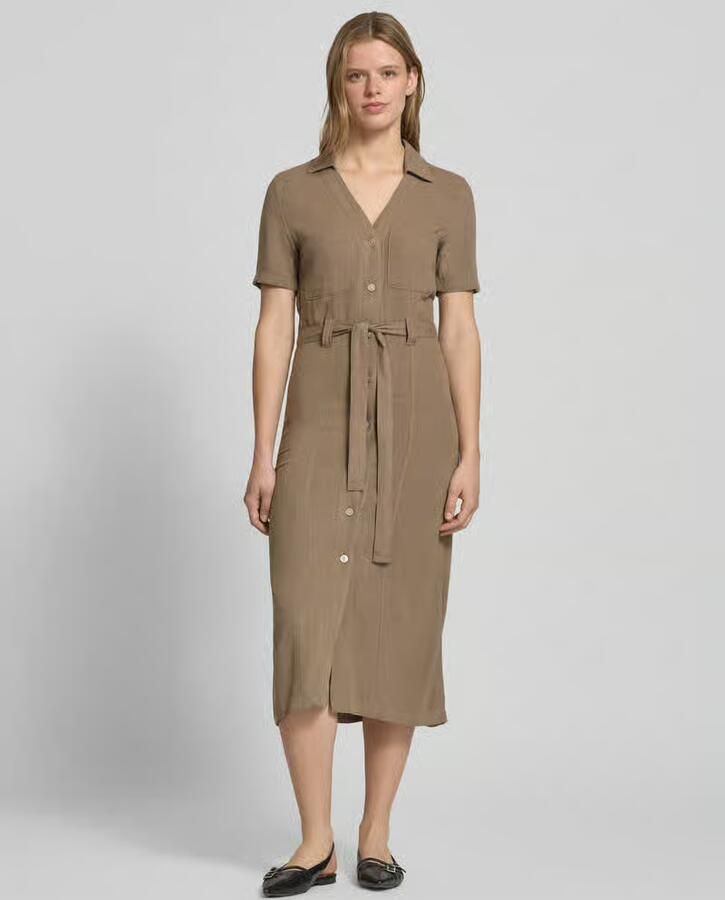 Only Smalle vrijetijdsjurk van mix van viscose en linnen model 'SIESTA' - Foto 2