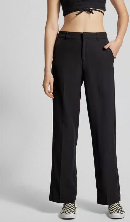Only Wijde Pijp Palazzo Broek Lente Zomer Collectie Black Dames - Foto 4