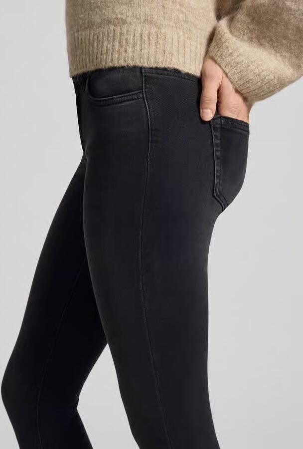 Only Zwarte effen damesjeans met ritssluiting en knoopsluiting Black Dames - Foto 9