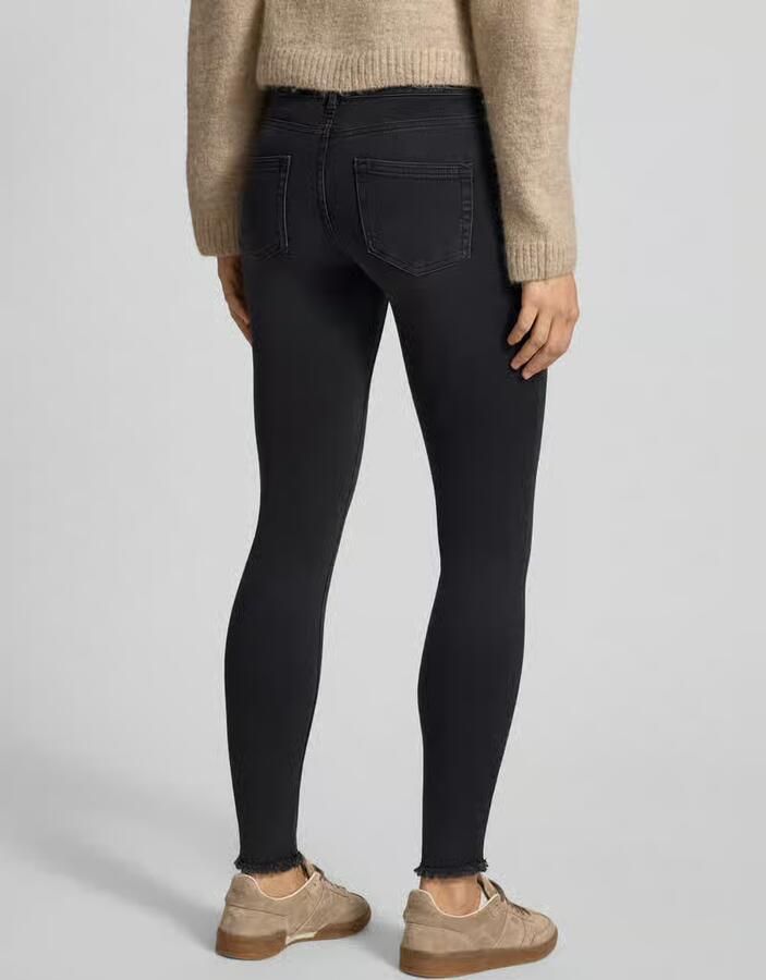 Only Zwarte effen damesjeans met ritssluiting en knoopsluiting Black Dames - Foto 4