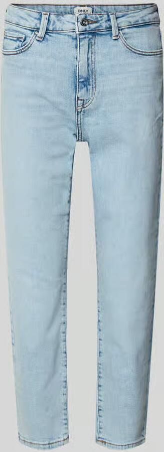 Only High-waist jeans ONLEMILY – Enkeljeans met hoge taille en rechte snit lichte wasbeurt voor een vervaagde en lichtere denim-look - Foto 14