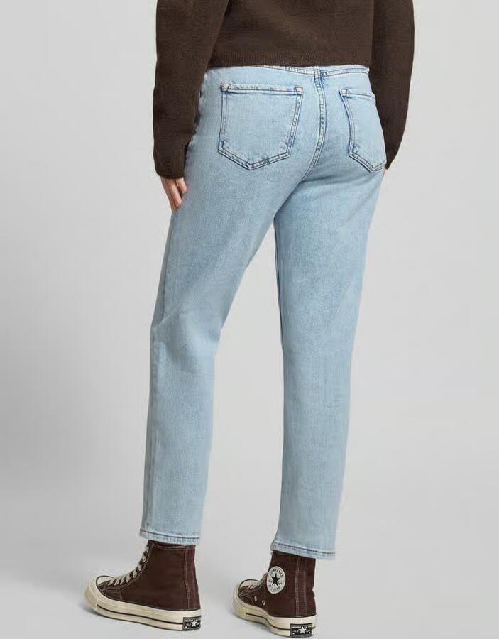 Only High-waist jeans ONLEMILY – Enkeljeans met hoge taille en rechte snit lichte wasbeurt voor een vervaagde en lichtere denim-look - Foto 5