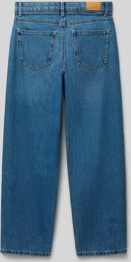 ONLY KIDS GIRL high waist straight leg jeans medium blue denim - Foto 9