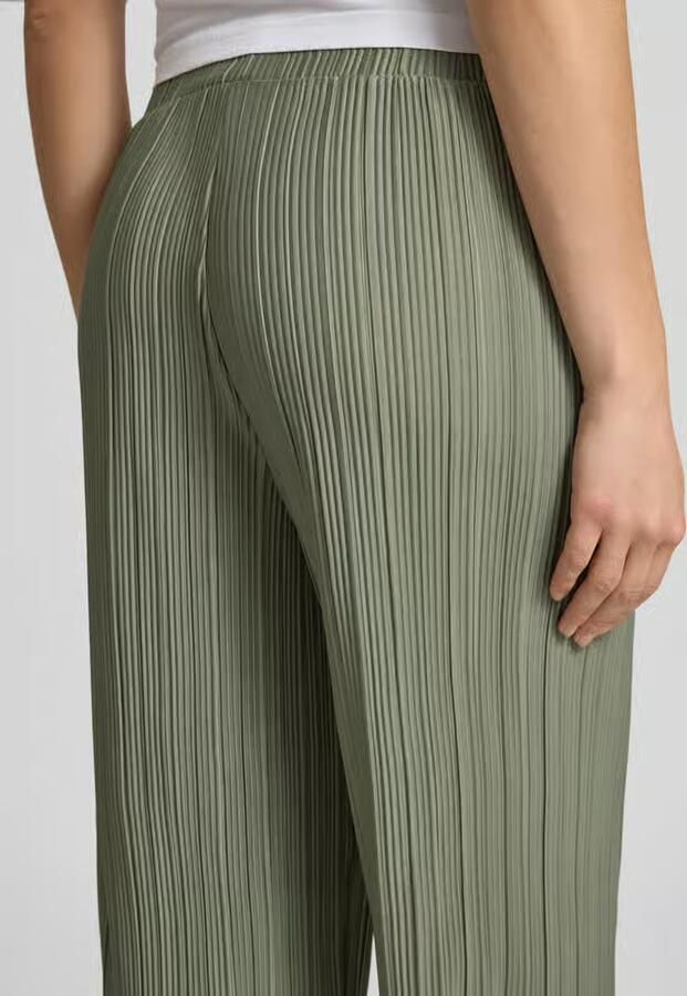 Only Regular fit wijde broek in plissélook model 'RAVENNA' - Foto 4