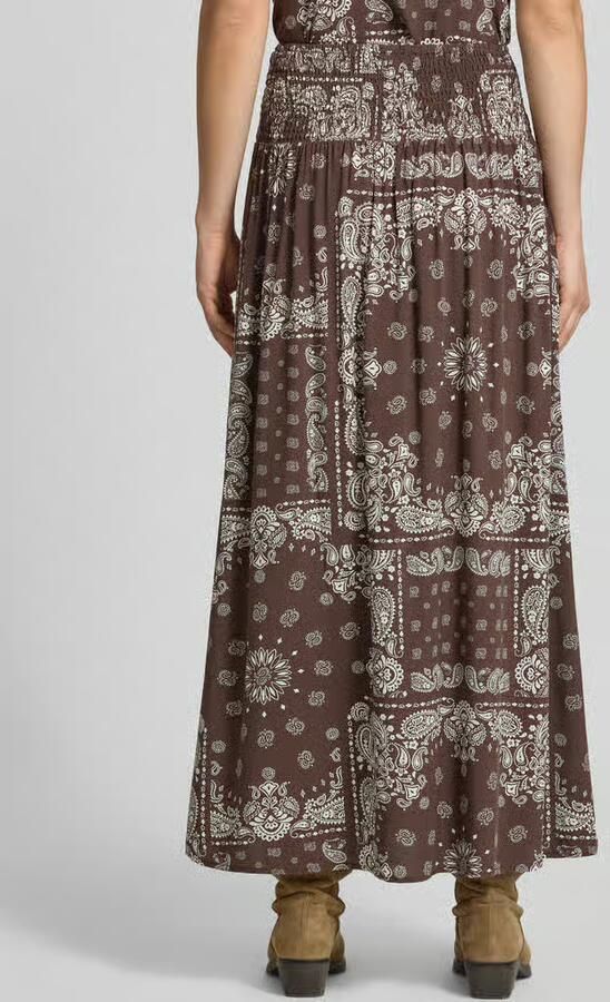 Only Uitlopende maxi-rok van pure viscose model 'SAKI AMBEL'