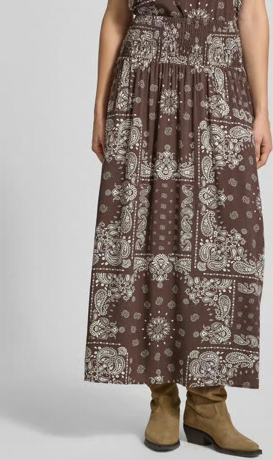 Only Uitlopende maxi-rok van pure viscose model 'SAKI AMBEL' - Foto 3