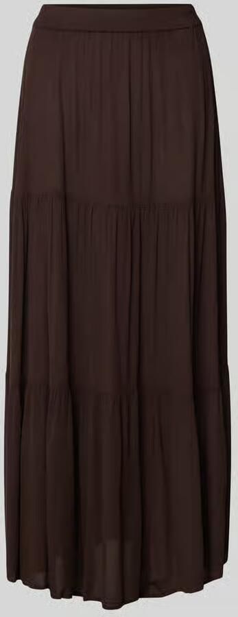 Only Uitlopende maxi-rok van zuivere viscose model 'MIKKA' - Foto 4