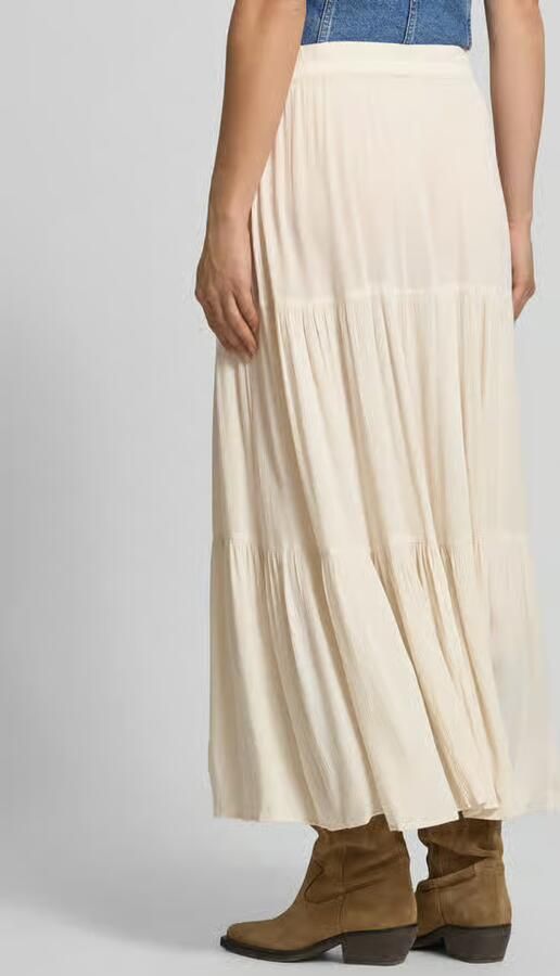 Only Uitlopende maxi-rok van zuivere viscose model 'MIKKA' - Foto 3