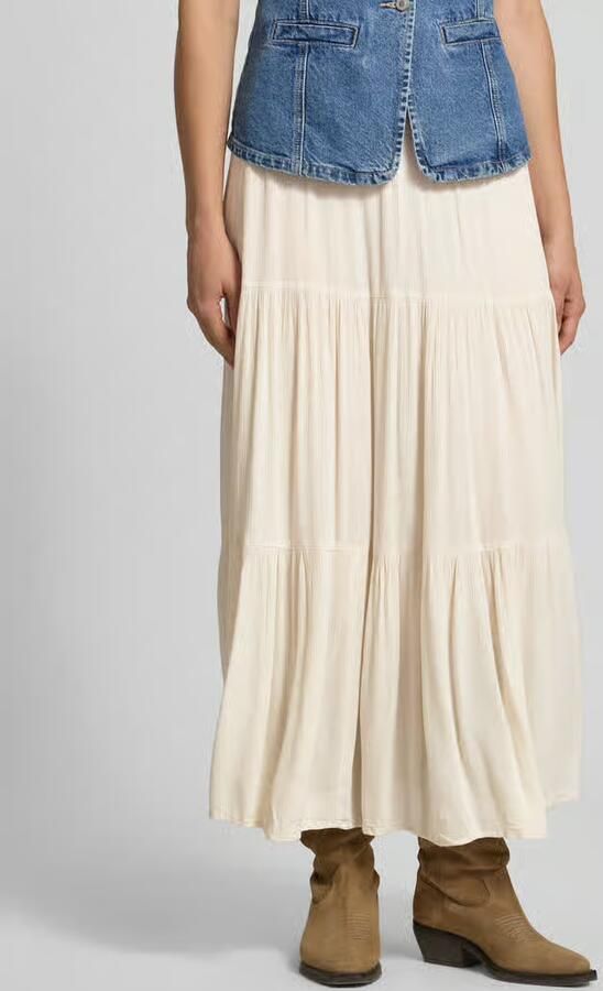 Only Uitlopende maxi-rok van zuivere viscose model 'MIKKA' - Foto 2
