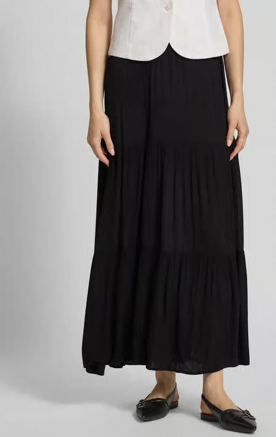 Only Uitlopende maxi-rok van zuivere viscose model 'MIKKA' - Foto 8