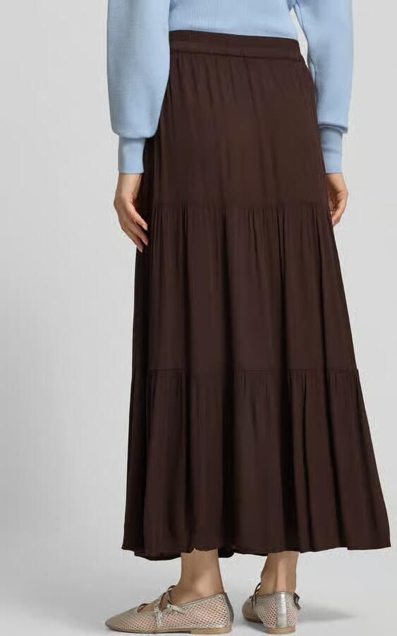 Only Uitlopende maxi-rok van zuivere viscose model 'MIKKA' - Foto 3