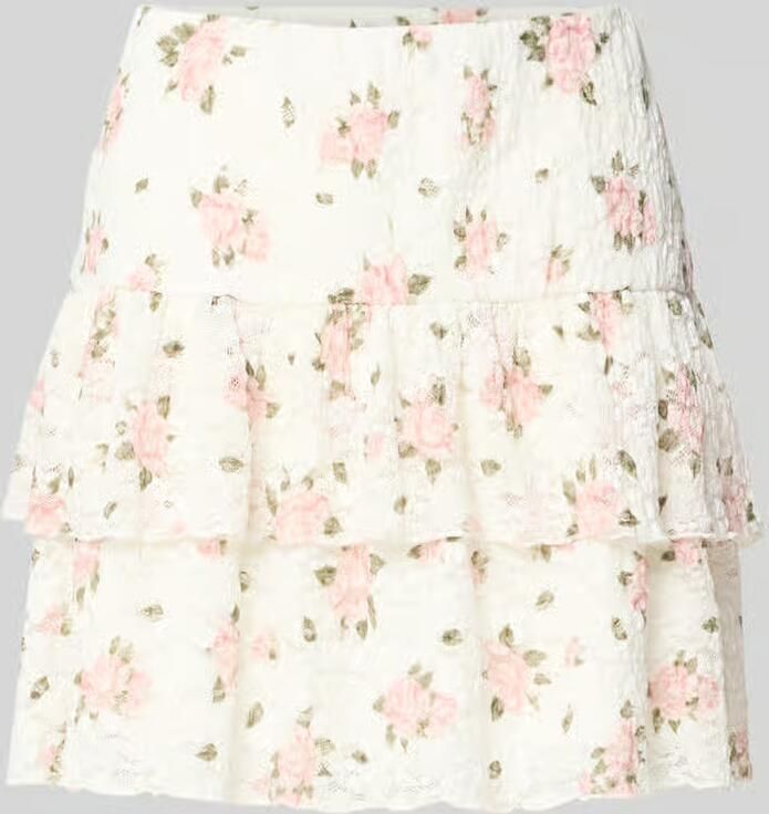 Only Uitlopende mini-rok met all-over motief model 'SAGA' - Foto 2