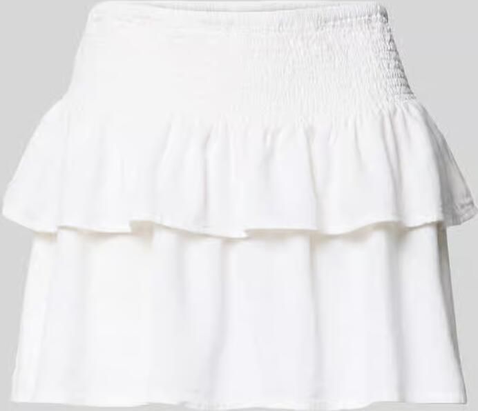 Only Uitlopende mini-rok van mix van viscose en linnen model 'GOA' - Foto 2