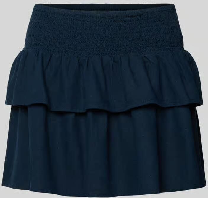 Only Uitlopende mini-rok van mix van viscose en linnen model 'GOA' - Foto 2