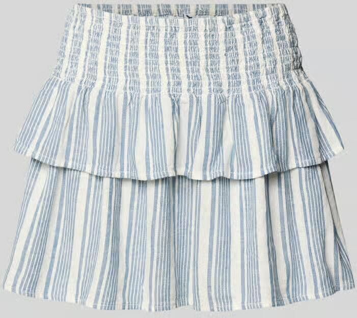 Only Uitlopende mini-rok van mix van viscose en linnen model 'GOA' - Foto 2