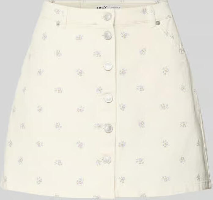 Only Uitlopende mini-rok van puur katoen model 'NAOMI' - Foto 4