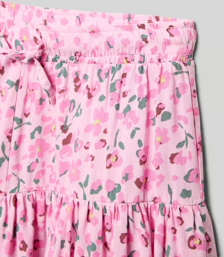 Only Uitlopende mini-rok van zuivere viscose model 'ZALINA' - Foto 3