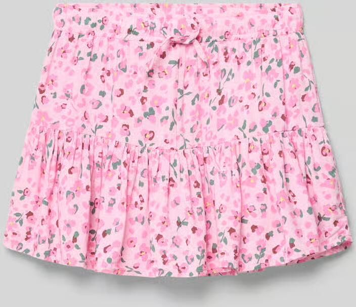 Only Uitlopende mini-rok van zuivere viscose model 'ZALINA' - Foto 4