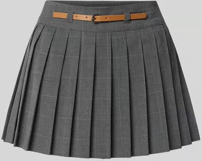 Only Uitlopende minirok met plooien model 'LENIA'