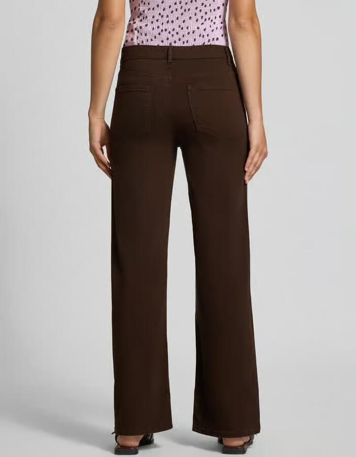 ONLY Onlmadison Blush Hw Wide Color Dnm Noos jeans donkerbruin - Foto 2