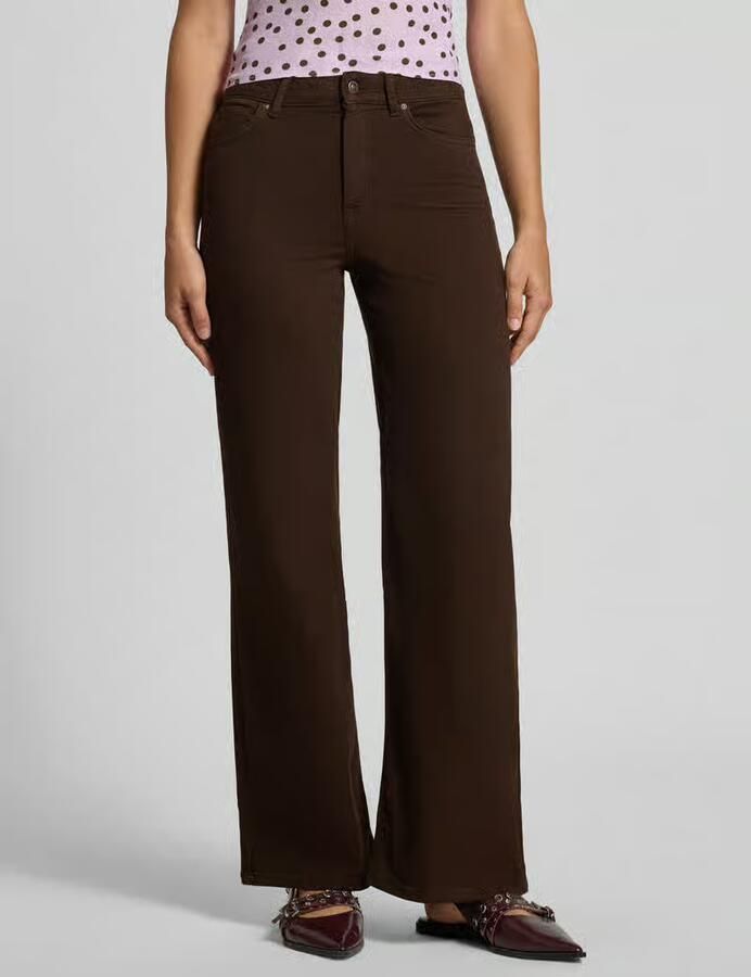 ONLY Onlmadison Blush Hw Wide Color Dnm Noos jeans donkerbruin - Foto 4