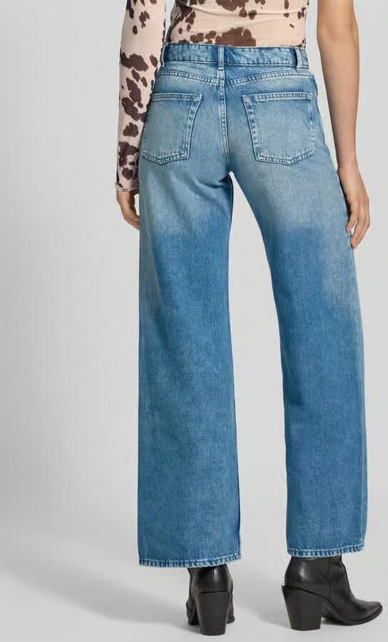 ONLY low waist wide leg jeans light blue denim - Foto 5