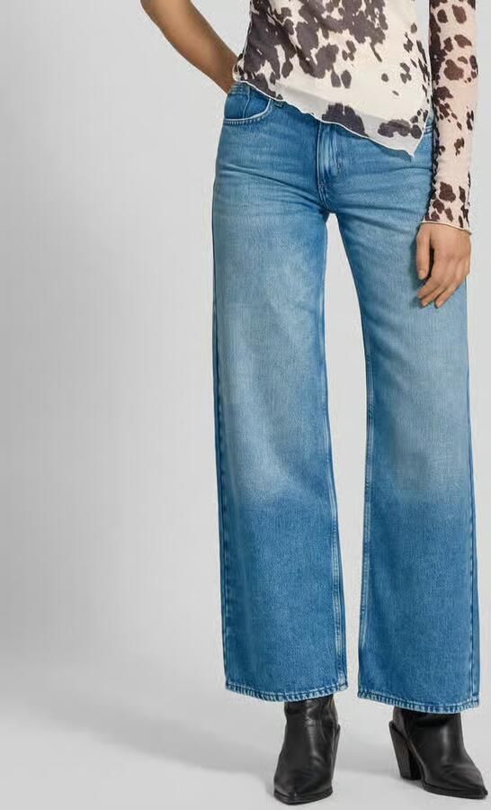 ONLY low waist wide leg jeans light blue denim - Foto 4