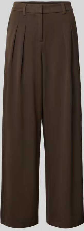 Only wide leg broek met viscose model 'PALINO'