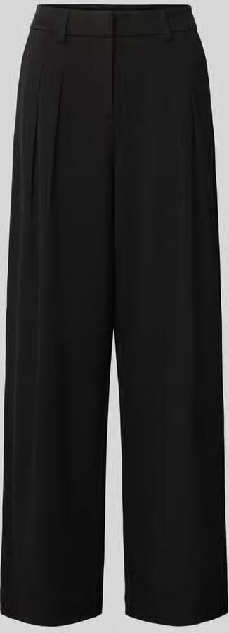 Only wide leg broek met viscose model 'PALINO'