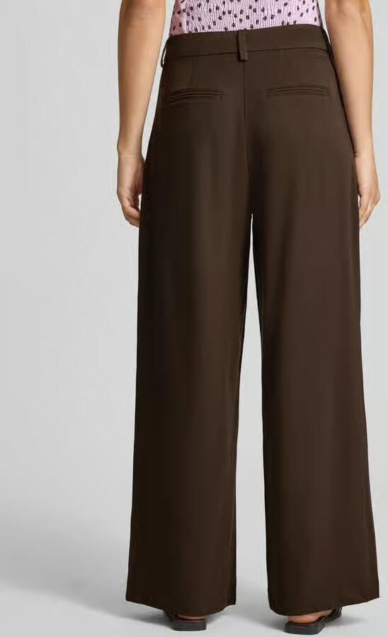 Only wide leg broek met viscose model 'PALINO' - Foto 3