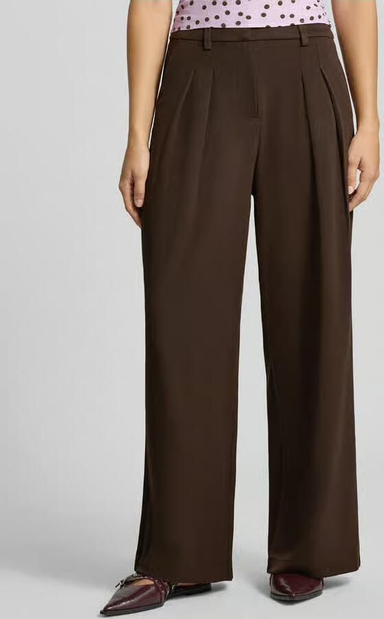 Only wide leg broek met viscose model 'PALINO' - Foto 2